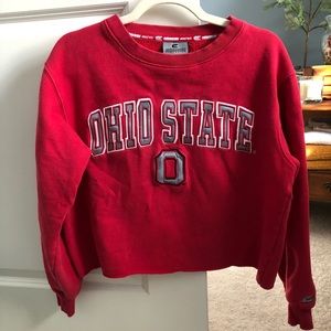 Cropped Ohio State University Sweatshirt